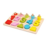 Tableau de correspondance des couleurs - Puzzle d'apprentissage des chiffres en bois, conçu avec un matériel sûr, jeu sensoriel éducatif avec activité pratique, outil de formation préscolaire pour les