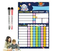 Tableau De Corvée Magnétique, Calendrier De Tableau Blanc Pour Planificateur Hebdomadaire Pour Étudiant 20x30 Cm | Calendrier Domestique En PET Effaçable À Sec, 150g, Mural De Culture D'