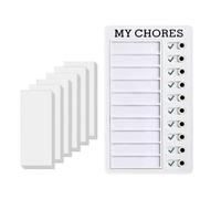 Tableau de corvée portable pour enfants - Tableau de liste de tâches - Tableau d'affichage du temps quotidien - Tableau mémo pour la planification de routine du coucher