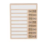 Tableau de corvée portable tableaux mémo tableau de liste de contrôle liste de tâches quotidienne planificateur liste de contrôle tableau de corvée pour enfants adultes feuille de tâche en bois écritu