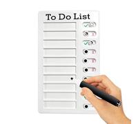 Tableau de corvée pour enfants - Tableau de rappel coulissant réutilisable amovible | Liste de contrôle Tableau de routine - pour le suivi des tâches à la maison, l'école, le bureau, les enfants et