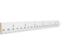 Tableau de croissance des enfants Tableau de croissance précis de la taille des bébés Règle de mesure amovible en toile à accrocher au mur pour la maison Classic White