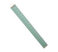 Tableau de Croissance Garçon Fille Suspendu 1 Pièce en Toile et Bois | Règle Murale Verte, Design Nordique Minimaliste, Surface Inscriptible, pour Chambre D'garçon Fille et Crèche