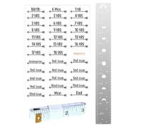 Tableau de croissance miroir pour enfant, règle de décoration murale, incassable pour , garçons et filles