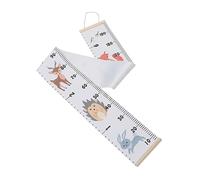 Tableau de Croissance pour Garçon et Filles, Règle Murale Amovible | Blanc, Bois et Toile, Pose sans Trace, Corde et Clou Inclus, pour Chambre Garçon et Filles et Ado