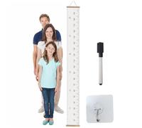 Tableau de croissance pour - Règle de mesure de la hauteur du tissu, tableau de mesure de la hauteur avec cadre en bois | Tableau de croissance à suspendre, tableau de croissance amovible sur