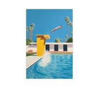 Tableau de David Hockney représentant quelqu'un sautant dans une piscine - affiche 3