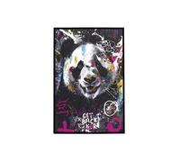 Tableau de décoration murale 60x90cm coloré pop art portrait panda - -
