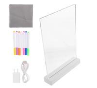 Tableau de Dessin LED Lumineux - Messages Et Fournitures 1200mAh - Tableau d'Écriture Acrylique LED,Pour Maternelle Garderie École Maison Colonie de Vacances Activité de Groupe
