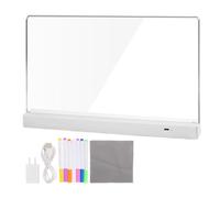 Tableau De Dessin LED Pour,Fournitures de Peinture 1200mAh,Tableau Effaçable À Sec Lumineux | pour Filles Garçons Maternelle Crèche École Maison Bureau Salle de Jeu Colonie de Vacances