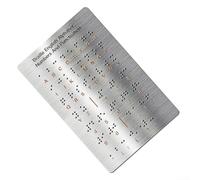Tableau de développement des compétences en braille avec système tactile de points pour la compréhension des lettres de l'alphabet et des symboles
