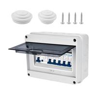 Tableau de distribution électrique en saillie étanche à la poussière IP65 : WIYETY Interrupteur de protection 63A Tableau de distribution en saillie IP65 Interrupteur à air 2x6A+10A+20A+32A Petit