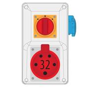 Tableau de distribution R-BOX KOMPAKT 32A/5P 1 interrupteur 230V L/P - B.325/1/L