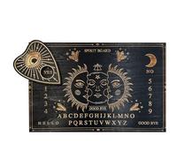 Tableau de divination, Planchette en bois Message de décision métaphysique avec lettre, fournitures de sorcières pour décorations spirituelles, cadeaux pour la famille, les amis apportent une
