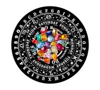 Tableau de divination, tableau de radiesthésie sorcière oracle Saint- | Cartes divinatoires pour Seance Decor Kits de Sorcières Adolescents Adultes Esprit Autel Décoration