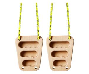 Tableau de doigts portable pour escalade sur roche - Support double pour escalade sur roche | Kit d'entraînement en bois avec entraînement des doigts pour salle de sport en plein air et rééducation à