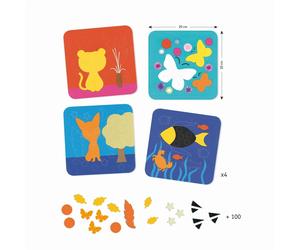 Tableau De Feutrine Douce Nature Multicolore TU