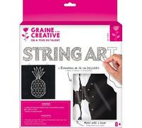 Tableau De Fil Tendu String Art Ananas 22cm