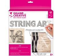 Tableau De Fil Tendu String Art Love 22cm