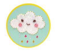 Tableau De Fil Tendu String Art Pour Enfant Nuage 21 Cm