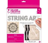Tableau De Fil Tendu String Art Rosace 22cm