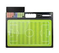 Tableau de football équipement d'entraînement magnétique | Tableau double face avec marqueur pour pratique sur le terrain, planification de stratégies et réunions