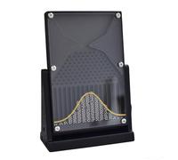 Tableau de Galton de bureau 12 * 18 cm, Modèle mathématique de distribution normale, Démonstration efficace de la loi statistique, for l'enseignement de la physique dans les laboratoires(Black)
