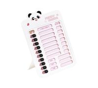 Tableau de gestion du temps des tout-petits - Tableau quotidien pour les études et les tâches ménagères - Suivi des objectifs - 15 x 23,2 cm - Planificateur d'étude pour enfants