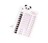 Tableau de gestion du temps des tout-petits - Tableau quotidien pour les études et les tâches ménagères - Suivi des objectifs - 15 x 23,2 cm - Organiseur visuel de tâches pour enfant