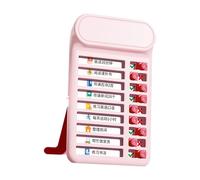 Tableau de gestion du temps quotidien - Tableau de gestion du temps pour enfants - Tableau des tâches quotidiennes - 7,5 x 12,5 cm - Pour planifier des études portables