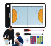 Tableau de handball - Classeur effaçable pour entraîneurs | Tableau tactique et stratégie | Guide réutilisable pour sessions d'entraînement et planification de matchs
