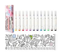 Tableau de hauteur de croissance de bébé, fournitures de mesure de roll-up | Règle de mesure en hauteur avec 12 stylos de couleur pour les jardins d'enfants et les centres d'éducation du premier i