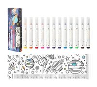 Tableau de hauteur de croissance pour bébé - Supplies de mesure en retrait - règle de mesure de la hauteur avec 12 stylos de couleur pour les jardins d' et les centres d'éducation de la petite