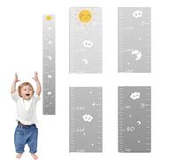 Tableau de hauteur pour enfants, planche de croissance reflétée | Mesurer règle murale, planche de croissance de miroirs de puzzle, planche de croissance avec miroir mural, règle de hauteur avec