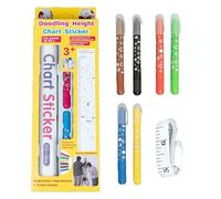 Tableau de hauteur pour, graphique de croissance | Décalques de mesure en hauteur griffonnés,Autocollants de croissance murale interactive multifonction pour chambre à coucher p