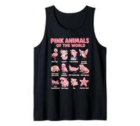 Tableau De La Faune Rose des Animaux du Monde Kawaii Débardeur