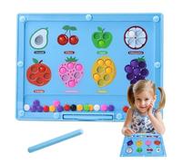 Tableau de Labyrinthe magnétique, Couleur magnétique et Labyrinthe de Chiffres | Playset d'apprentissage préscolaire pour Tout-Petits | Jouets d'apprentissage de Couleur de Fruits pour d'âge