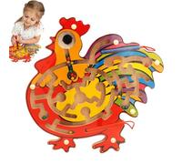 Tableau de labyrinthe magnétique, tableau de labyrinthe de couleurs et de chiffres,Comptage correspondant puzzle jeu plateau aimant labyrinthe - Les jouets de voyage de forme créative améliorent la mo