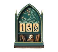 Tableau de lecture de livre, améliore l'esthétique de la bibliothèque, 15 cm, annuel, compteur de livres lu cette année, décoratif, pour la maison, la bibliothèque