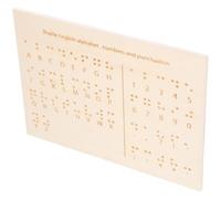 Tableau de Lettres Braille pour Apprentissage et Lecture | Alphabet Braille Français, Outil Pédagogique Léger, Beige, pour Enseignement et Accompagnement des Personnes Aveugles