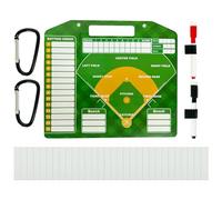 Tableau de liste de Baseball magnétique - Planche de Baseball sèche - Équipement de Formation réutilisable avec 2 Crochets - Accessoire de de Score pour équipes Sportives pour Trains