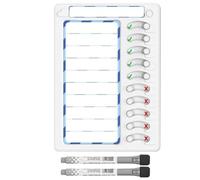 Tableau de liste de contrôle effaçable à sec, tableau des corvées coulissantes du matin, tableau de corvées pour enfants, tableaux quotidiens pour la maison