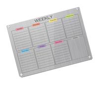 Tableau de liste de contrôle en acrylique transparent - Calendrier hebdomadaire mensuel - Calendrier de réfrigérateur - Tableau de contrôle effaçable - Tableau de responsabilité pour enfants
