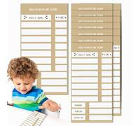 Tableau de liste de corvée - Papier réutilisable pour | Tableau de planification de récompense pour l'auto-discipline pour la routine d'étude à domicile et l'utilisation quotidienne des tâches