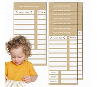 Tableau de liste de corvée - Papier réutilisable pour | Tableau de planification de récompense pour l'auto-discipline pour la routine d'étude à domicile et l'utilisation quotidienne des tâches