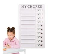 Tableau de liste de tâches réutilisable détachable pour adolescents | Famille, maison, école, camping-car, responsabilité de routine quotidienne, suivi des récompenses, organisation gestion du