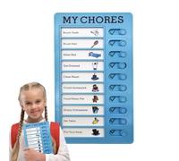 Tableau de liste de tâches réutilisable détachable pour adolescents | Famille, maison, école, camping-car, responsabilité de routine quotidienne, suivi des récompenses, organisation gestion du