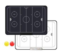 Tableau de Marqueurs Stratégie Numérique avec Écran LCD et Stylet pour Le Basket-Ball, Le Football, Effacement/Verrouillage en Un Clic, Accessoires Complets, pour l'enseignement(Ice Hockey)
