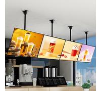 Tableau de Menu électronique Professionnel avec Cadre Lumineux LED rétroéclairé, Panneau Mural Ultra-Fin et clipsable, pour Cuisines de Restaurants ou Food 60×100cm/23.62×39.37in