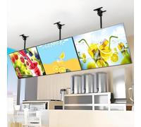 Tableau de menu lumineux LED avec cadre encliquetable, affichage numérique rétroéclairé pour restaurant, café, magasin, panneau publicitaire mural
